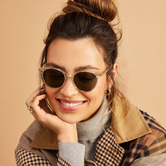 Bellini Champagne Crystal Handcrafted Sunglasses