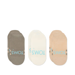 Classic No Show Socks Mixed Neutral 3 Pack