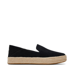 Carolina Black Suede Espadrille