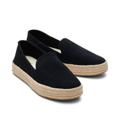 Carolina Black Suede Espadrille