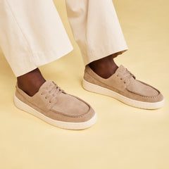 TRVL LITE London Taupe Suede Loafer