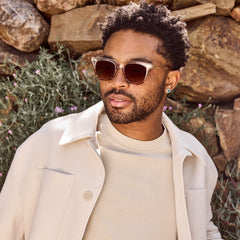 Memphis 301 Mocha Fade Handcrafted Sunglasses