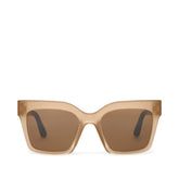 Adelaide Oatmilk Crystal Fade Traveler Sunglasses