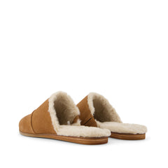Jade Brown Faux Fur Suede Flat