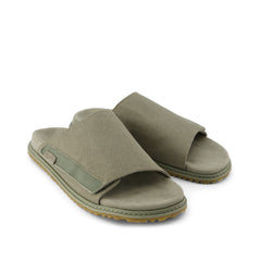 Danilo Slide Sandal Vetiver Grey Heavy Canvas