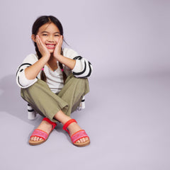 Remi Ankle Strap Kids Sandal Flame Diamond Global Strap