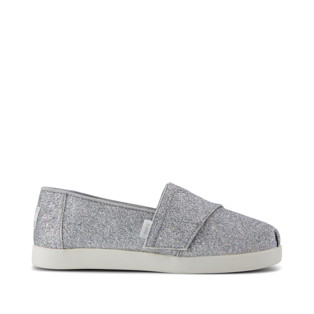 Alpargata Classic Kids Shoe Silver Iridescent Glimmer