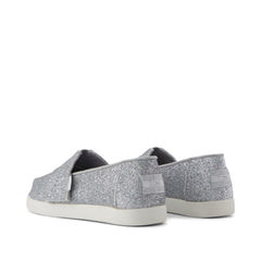 Alpargata Classic Kids Shoe Silver Iridescent Glimmer
