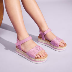 Diana Kids Sandal Cosmic Pink Iridescent Leopard