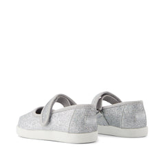 Nora Mary Jane Silver Iridescent Glimmer Toddler Shoe