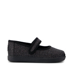 Nora Mary Jane Black Iridescent Glimmer Toddler Shoe