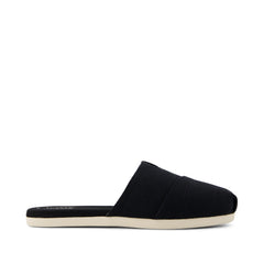 Alpargata Mule Black Heritage Canvas