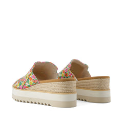 Diana Mule Roses Liberty Print Wedge Sandal
