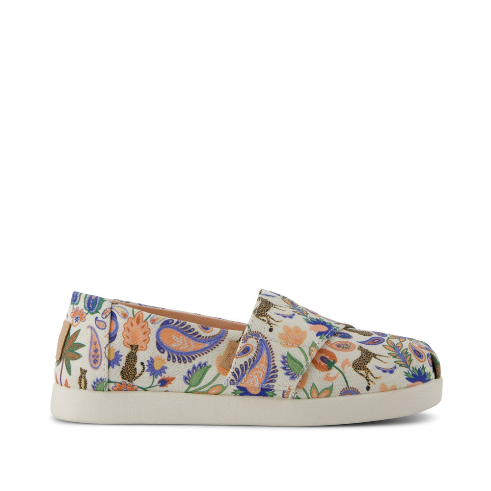 Alpargata Classic Kids Shoe Egret Cheetah Paisley Print