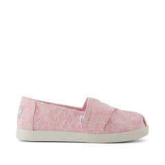 Alpargata Classic Kids Shoe Pink Hearts Eyelet Lace