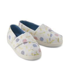 Alpargata Classic Toddler Shoe Egret Dragonflies Printed Canvas