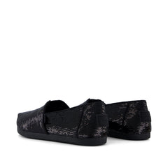 Alpargata Classic Black Metallic Sequins