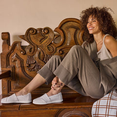 Alpargata Plus Light Sand Metallic Faux Fur