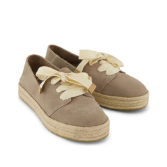 Carolina Lace-Up Espadrille Dune Suede