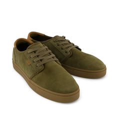 Carlo 2.0 Lace-Up Sneaker Military Olive Perforated Suede