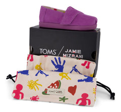 TOMS x Jamie Mizrahi Alpargata Classic Pink Suede Toddler Shoe