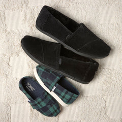 Alpargata Classic Black Velvet Faux Fur