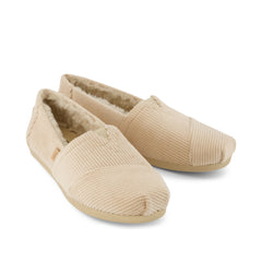Alpargata Classic Oatmeal Velvet Faux Fur