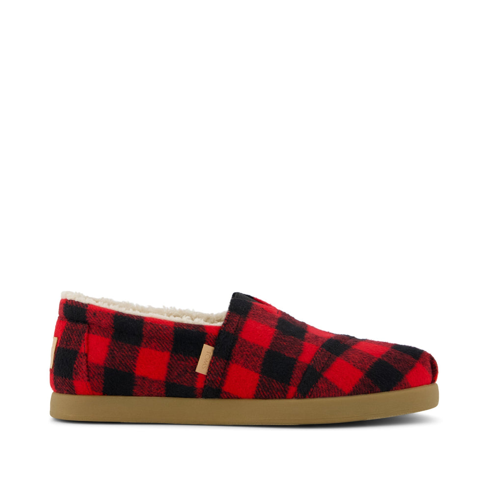 Alp FWD Buffalo Plaid Red Faux Shearling