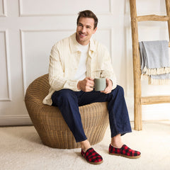 Alp FWD Buffalo Plaid Red Faux Shearling