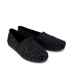 Alpargata Classic Black Geometric Sequins