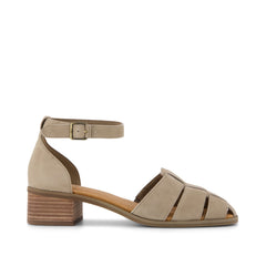 Jaclyn Fisherman Heel Dune Suede