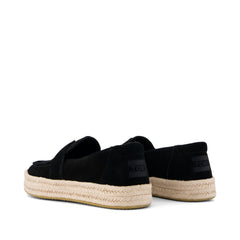 Blakely Loafer Espadrille Black Suede