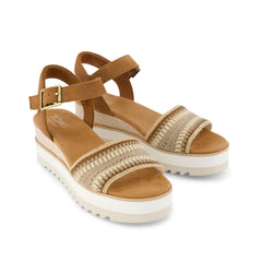 Diana Wedge Sandal Almond Crochet
