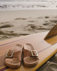Marin Slide Sandal Brown Sugar Nubuck
