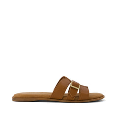 Sol Slide Sandal Brown Sugar Leather