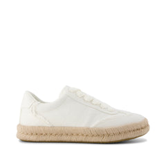 Jesse Espadrille Sneaker White Canvas