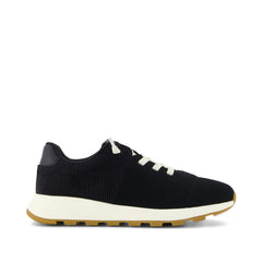 TRVL LITE Cabrillo Sneaker Water Repellent Black Canvas Mesh