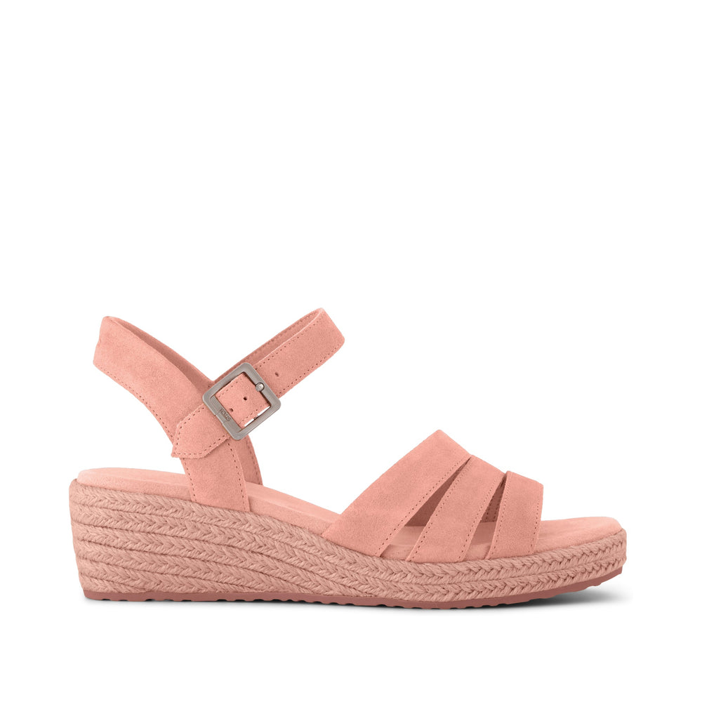 Julia Wedge Sandal Bloom Suede
