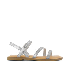 Kira Strappy Sandal Silver Leather