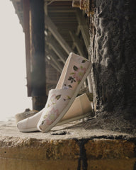 Alpargata Classic Natural Embroidered Floral