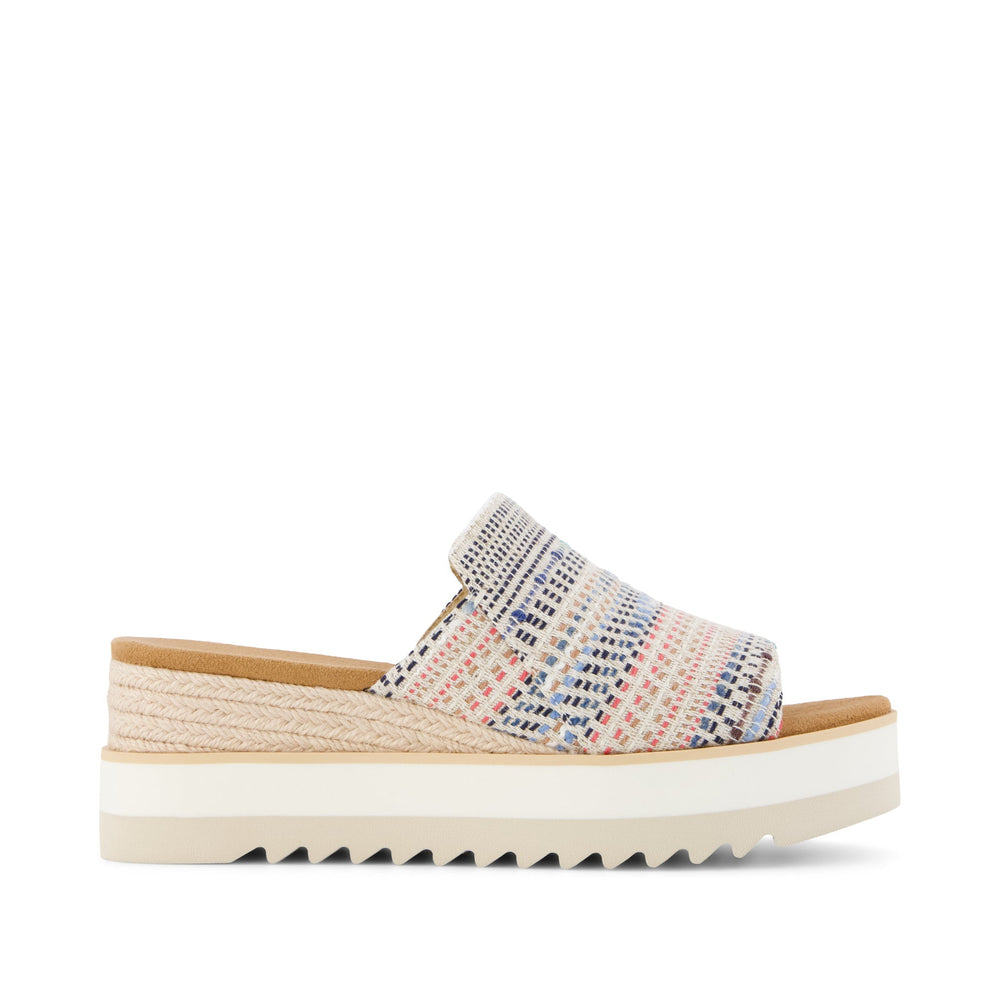 Diana Mule Wedge Sandal Global Stripes