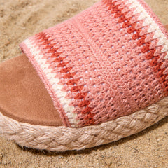 Abby Flatform Espadrille Sandal Bloom Crochet