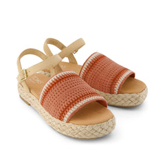 Abby Flatform Espadrille Sandal Bloom Crochet