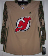 Military Camo Khaki New Jersey Devils 258J Adidas NHL Pro Jersey