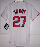 TROUT Los Angeles Angels Boys Majestic MLB Baseball jersey Home White