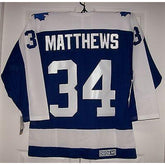 MATTHEWS Vintage Toronto maple Leafs Blue CCM 550 Jersey Lace-up Neck
