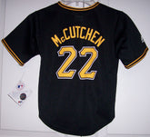 McCutchen Pittsburgh Pirates BOYS Majestic MLB Baseball jersey BLACK