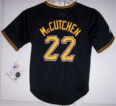McCutchen Pittsburgh Pirates BOYS Majestic MLB Baseball jersey BLACK