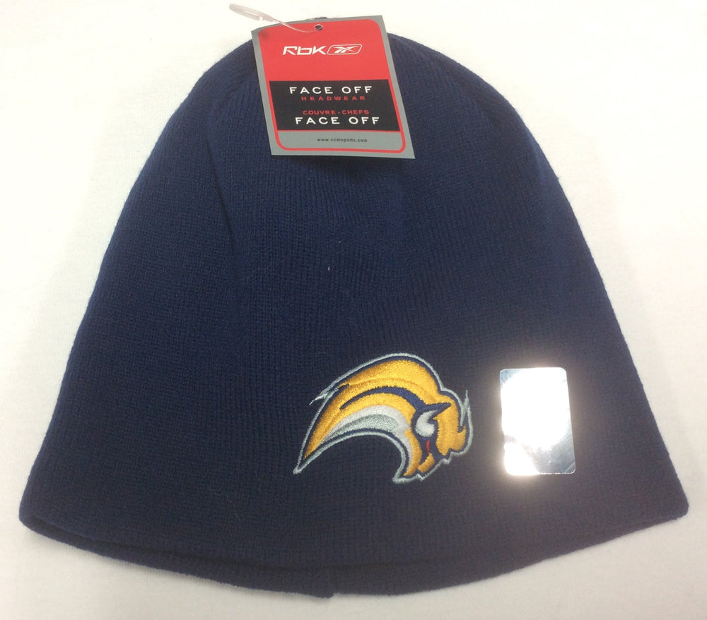 Buffalo Sabres Navy Buffaslug Reebok NHL Scully Beanie Knit Hat