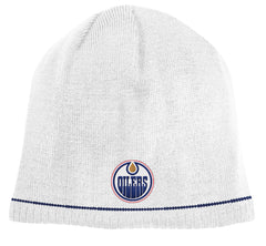 Edmonton Oilers White/Navy Reebok NHL Reversible 760 Knit Hat
